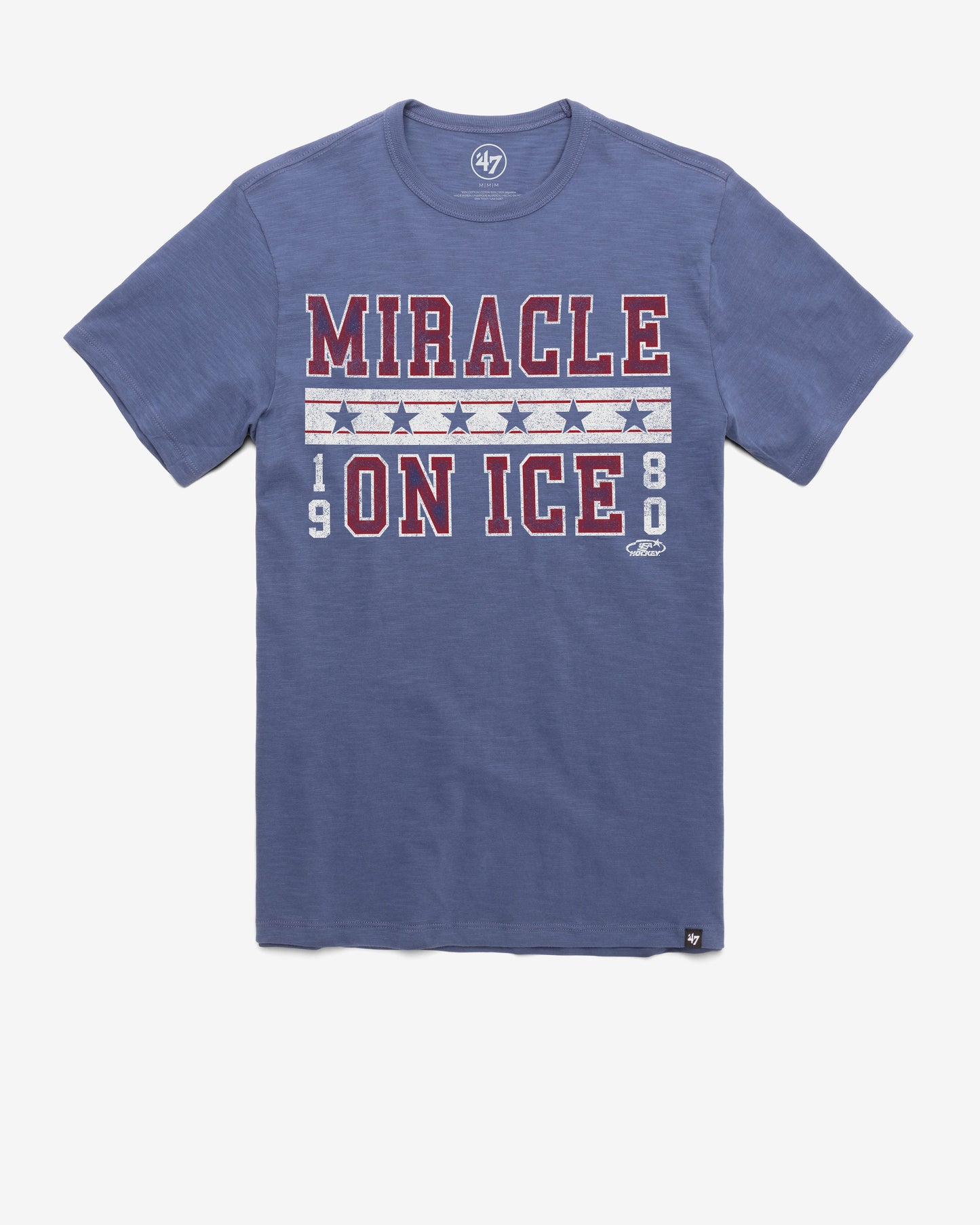 USA HOCKEY MIRACLE ON ICE BLUE '47 SCRUM TEE