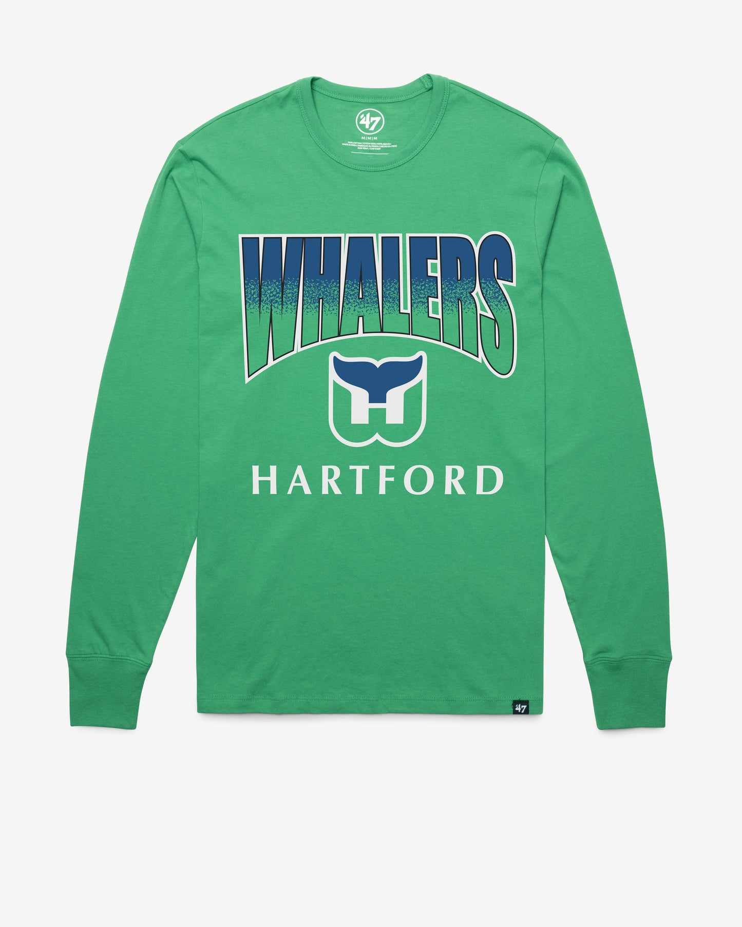 HARTFORD WHALERS VINTAGE SWEEP DOWN '47 FRANKLIN LONG SLEEVE TEE