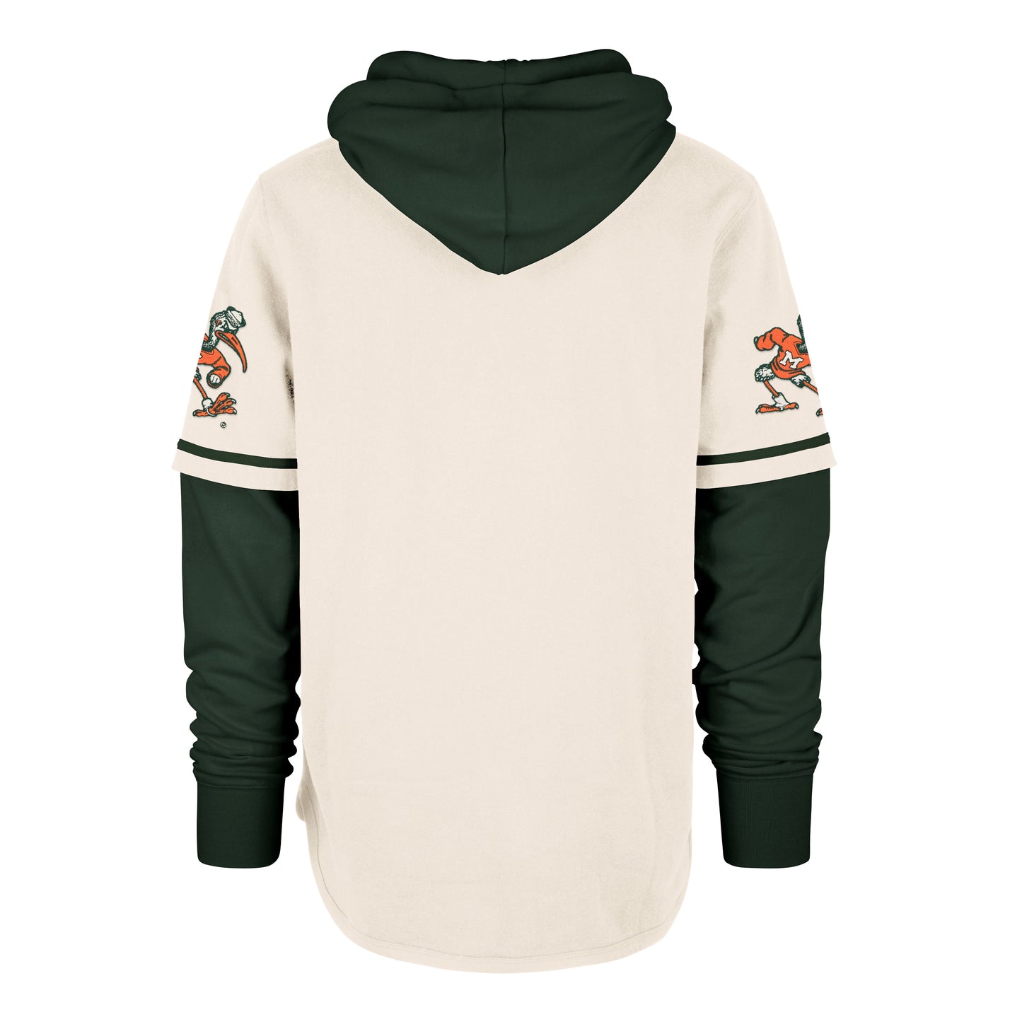 MIAMI HURRICANES VINTAGE TRIFECTA '47 SHORTSTOP PULLOVER HOOD