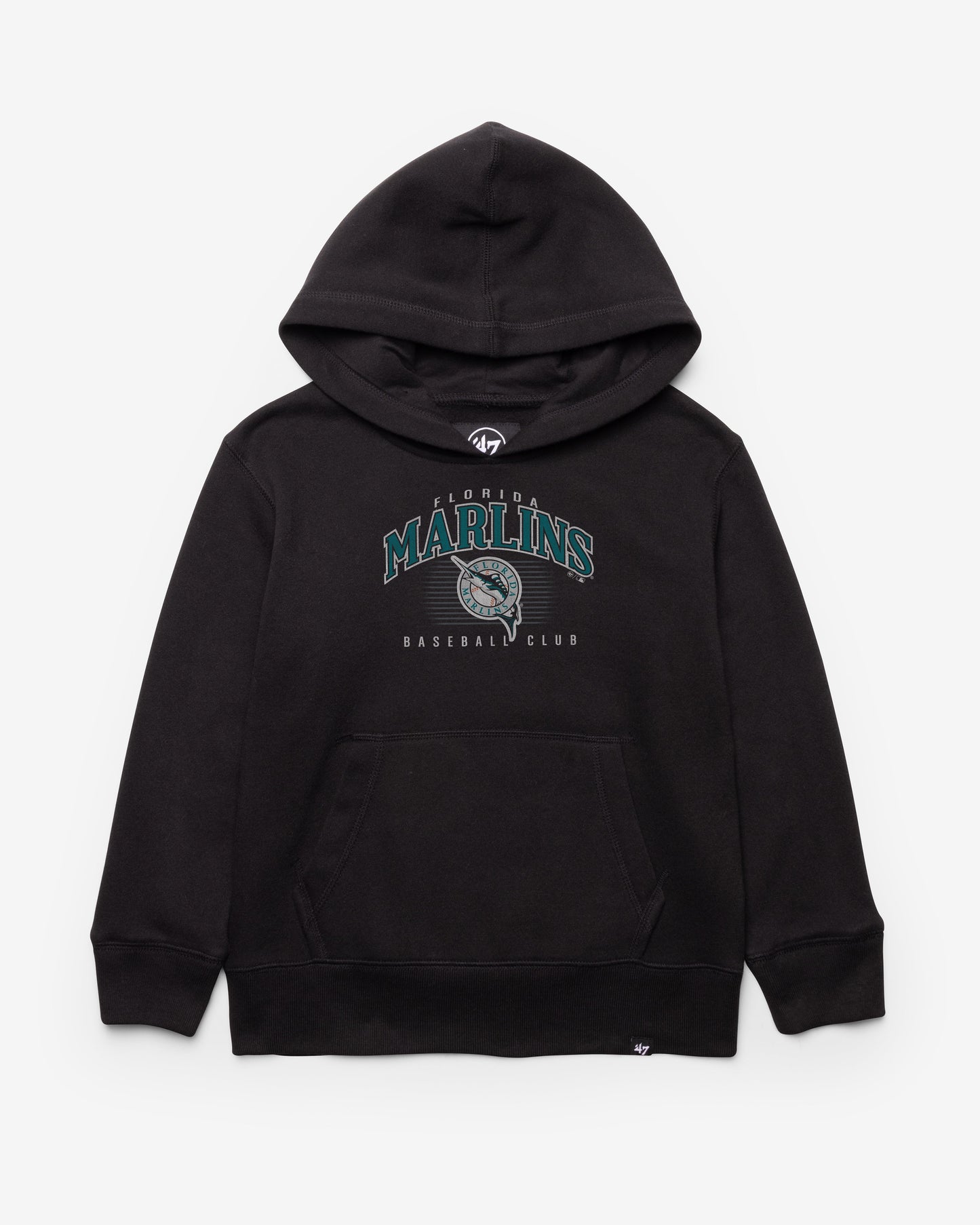 MIAMI MARLINS COOPERSTOWN DOUBLE HEADER '47 KID'S HEADLINE HOOD