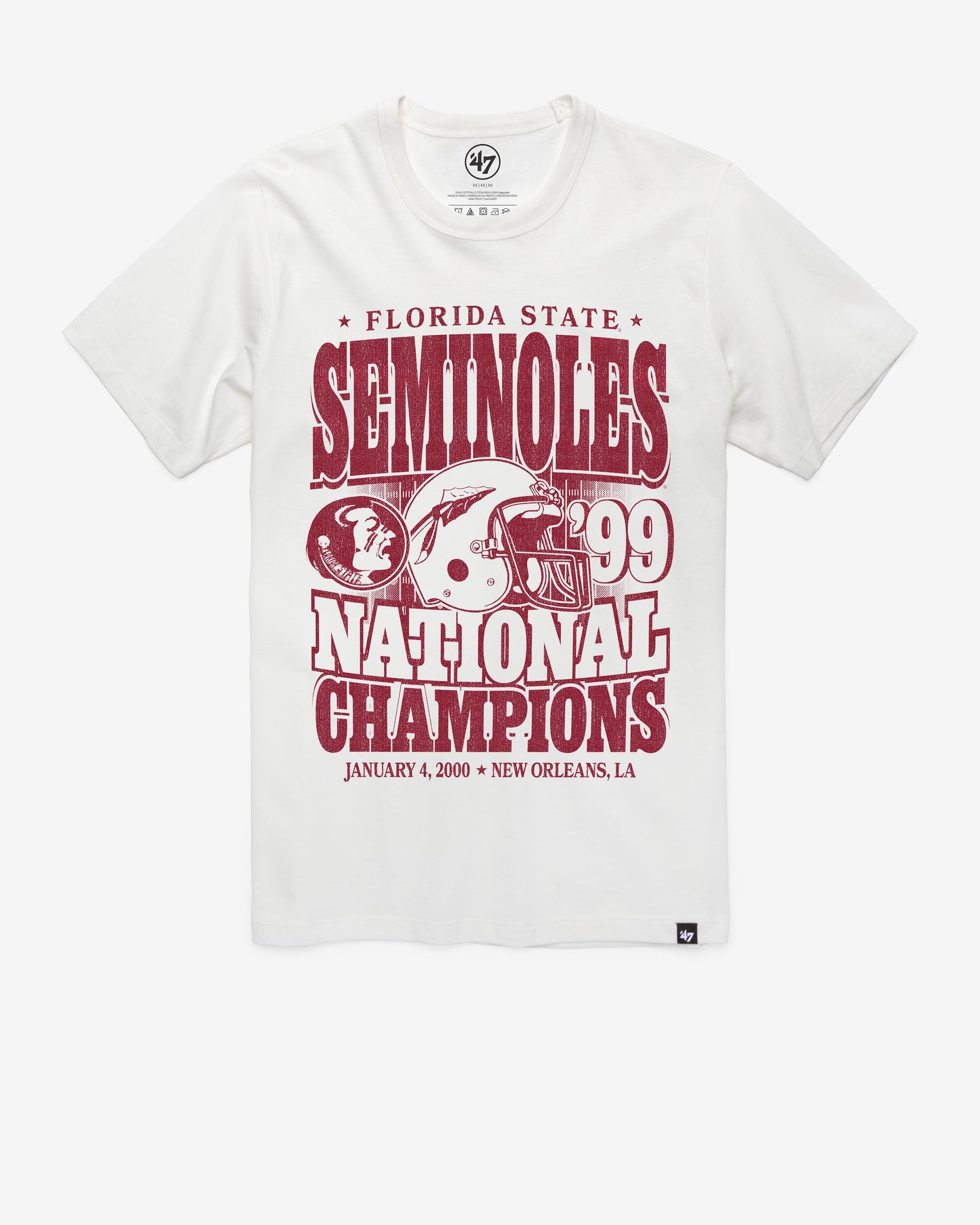 FLORIDA STATE SEMINOLES MONOCHROME '47 FRANKLIN TEE
