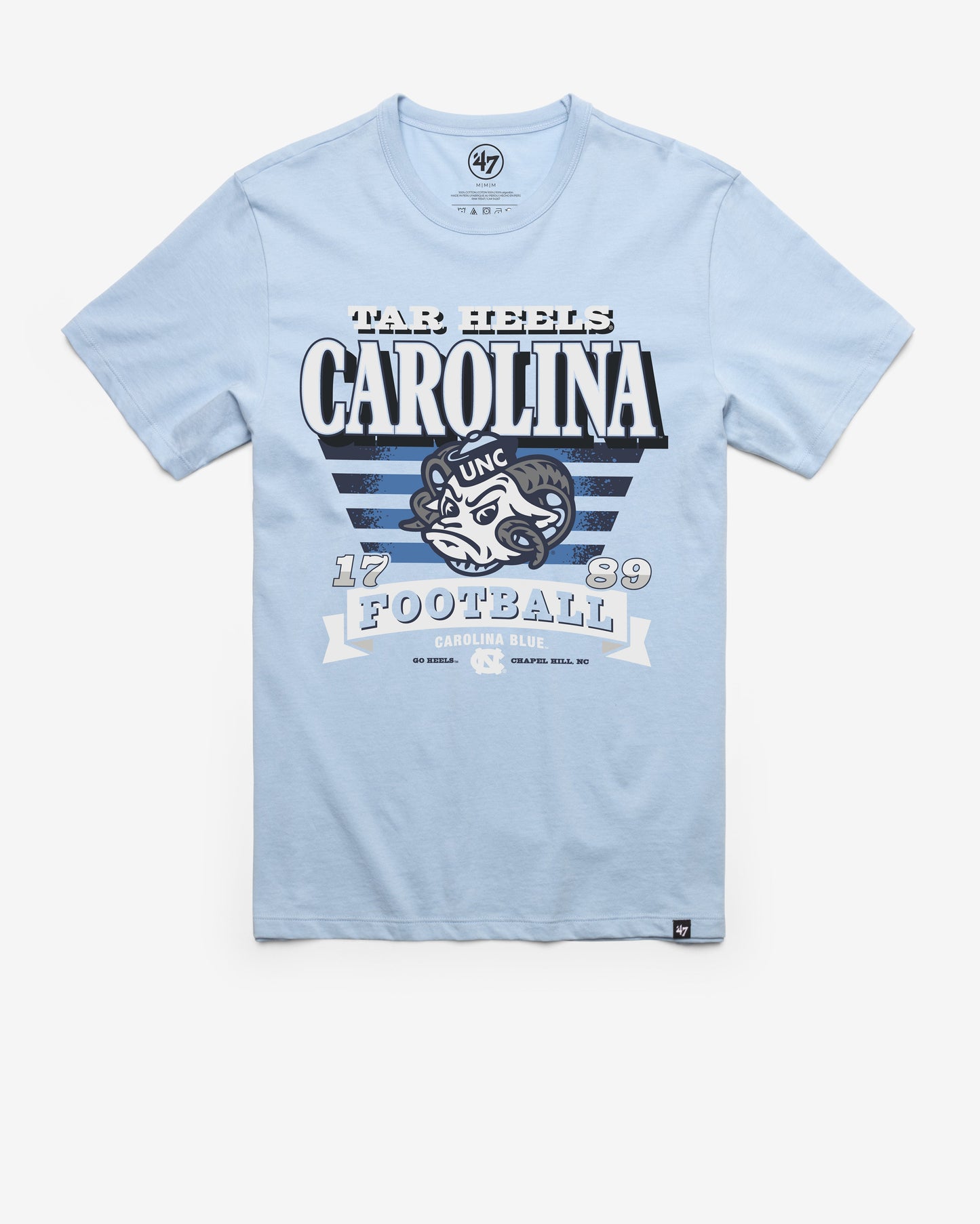 NORTH CAROLINA TAR HEELS UNC STRIPE SPLASH '47 FRANKLIN TEE