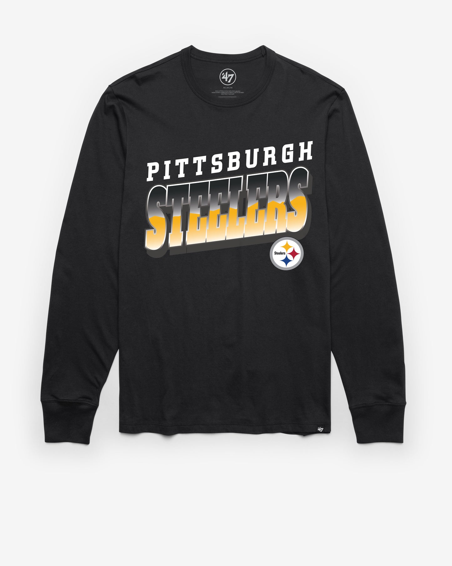 PITTSBURGH STEELERS POLISHED '47 FRANKLIN LONG SLEEVE TEE