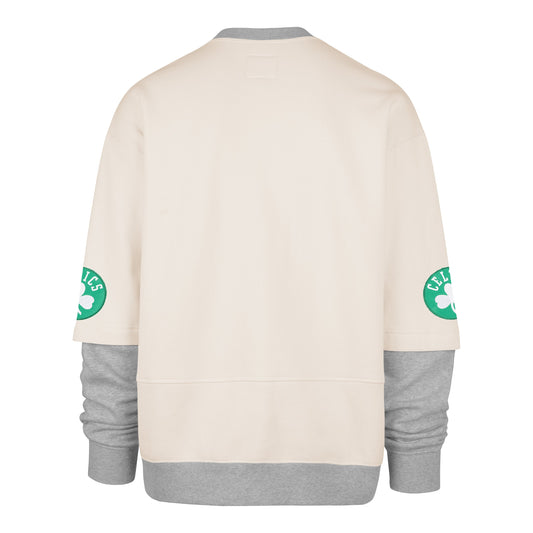 BOSTON CELTICS TRIFECTA '47 DOUBLE LAYERED SNAP CREW