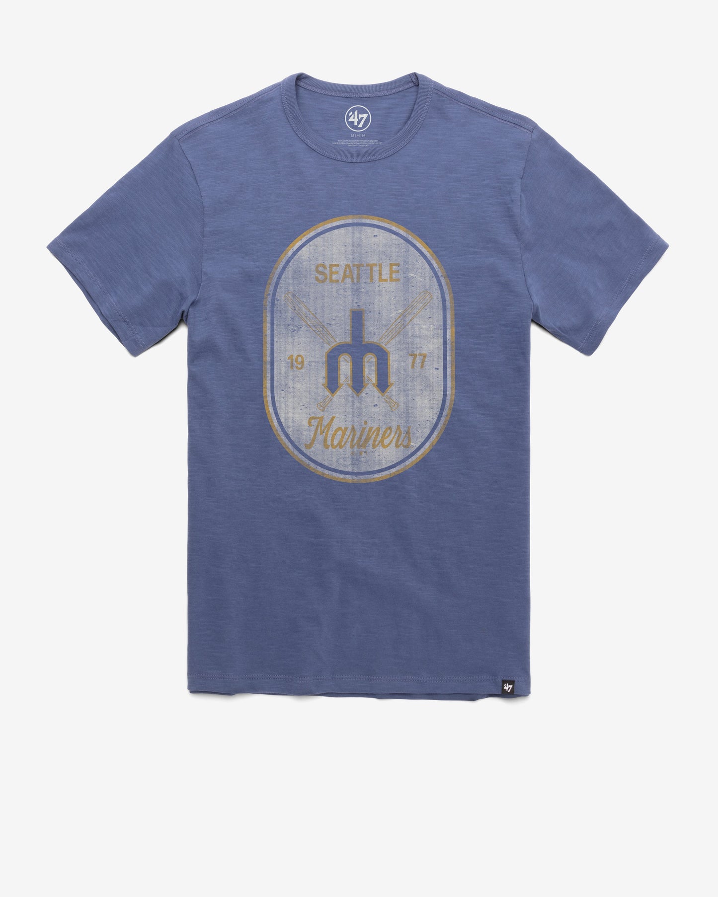 SEATTLE MARINERS COOPERSTOWN CROSS PATCH '47 SCRUM TEE