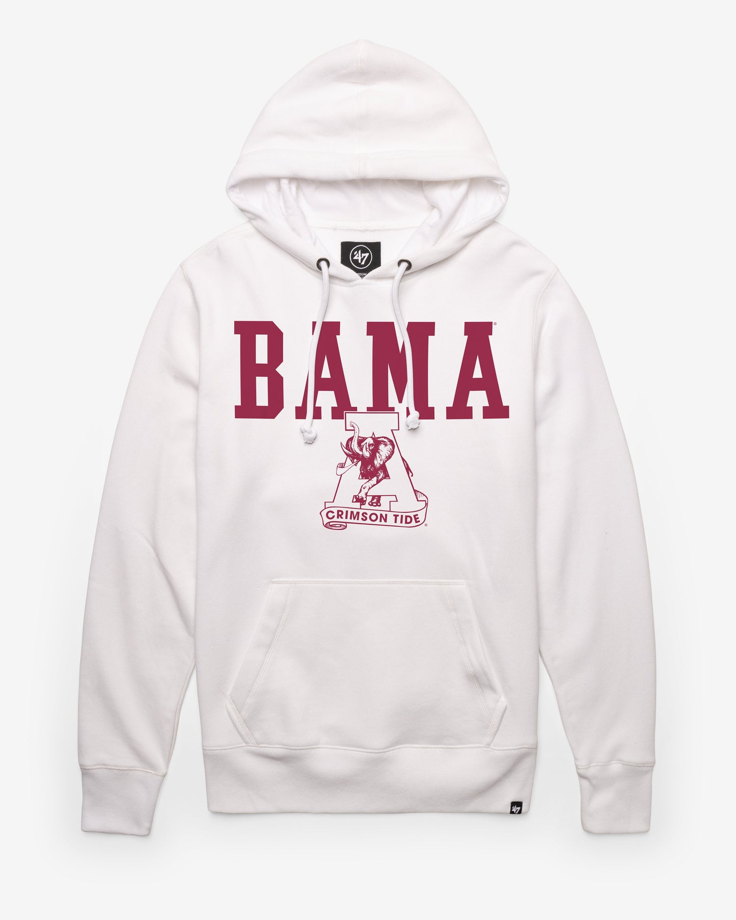 ALABAMA CRIMSON TIDE VINTAGE STRAIGHT BLOCK '47 HEADLINE HOOD