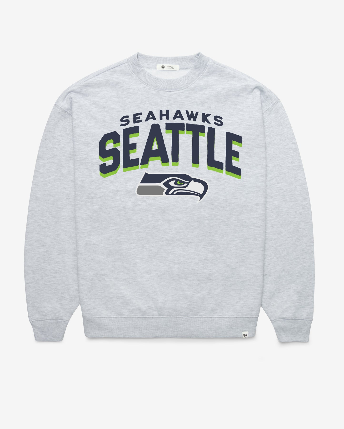 SEATTLE SEAHAWKS CAMPUS ARCH CLOUD '47 OVERSIZED CREW WOMENS