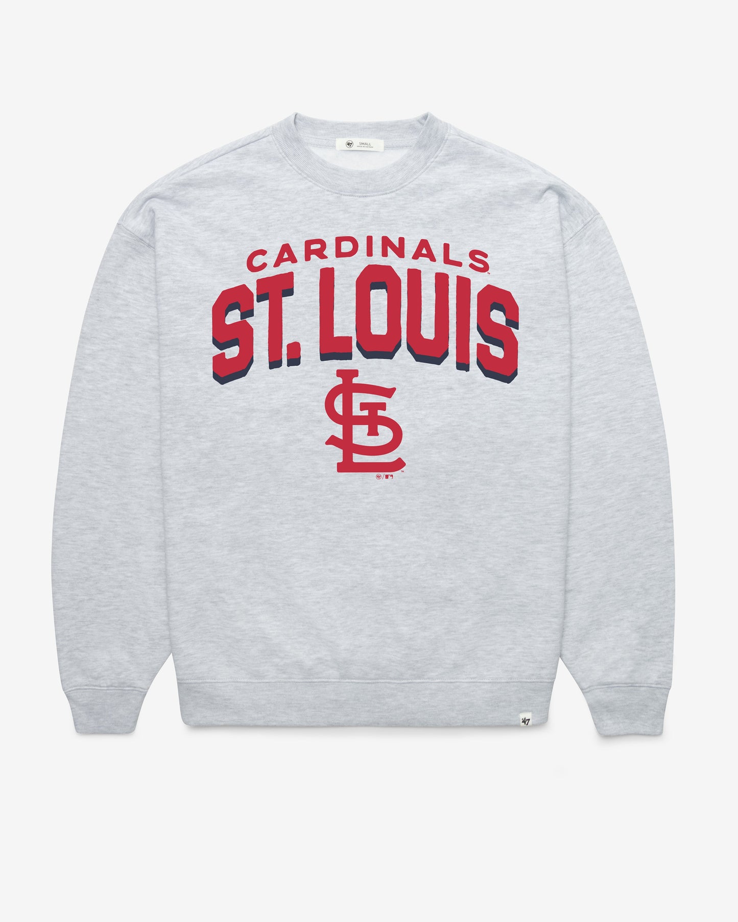 ST. LOUIS CARDINALS CAMPUS ARCH CLOUD '47 OVERSIZED CREW WOMENS