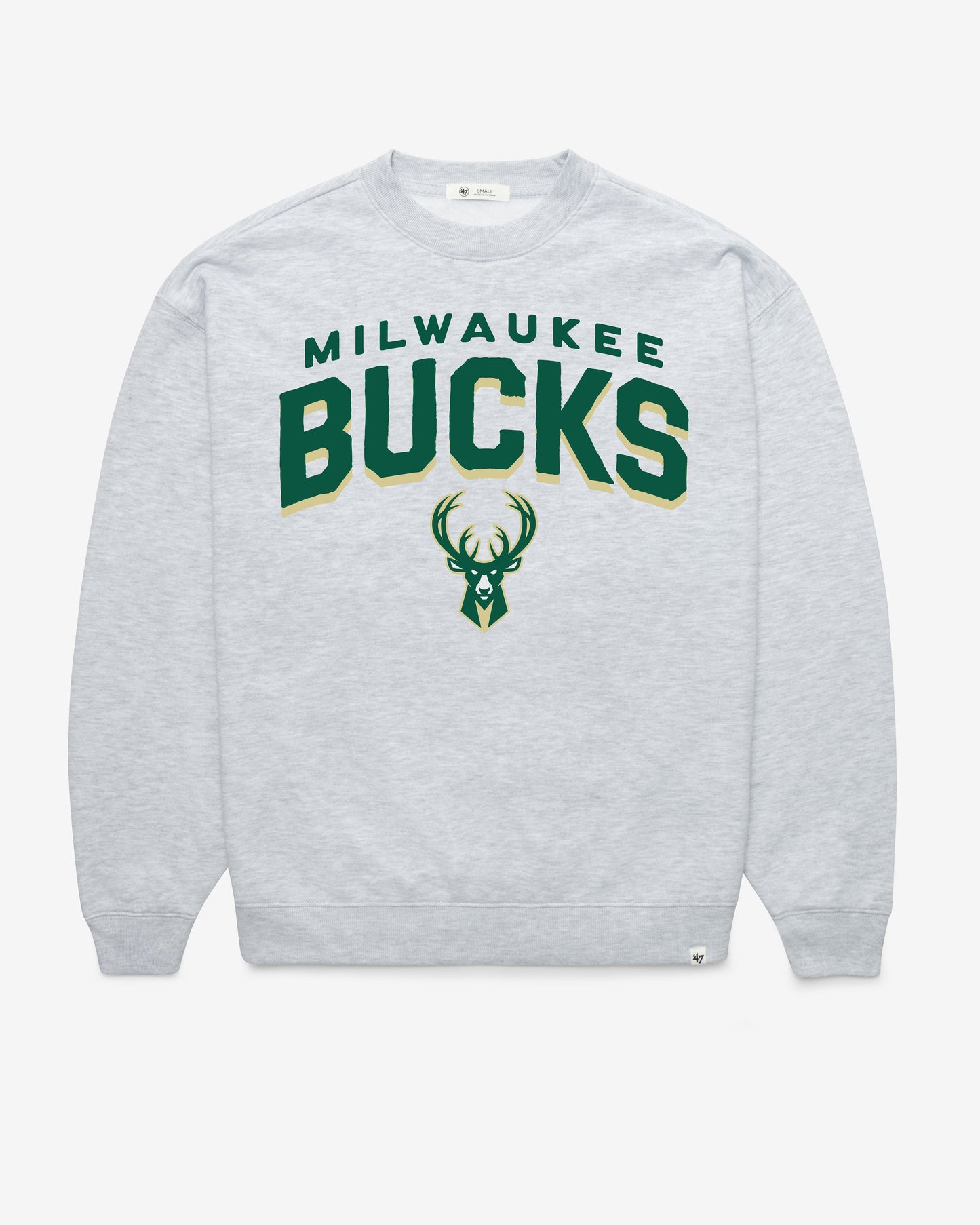 MILWAUKEE BUCKS CAMPUS ARCH CLOUD '47 OVERSIZED CREW WOMENS