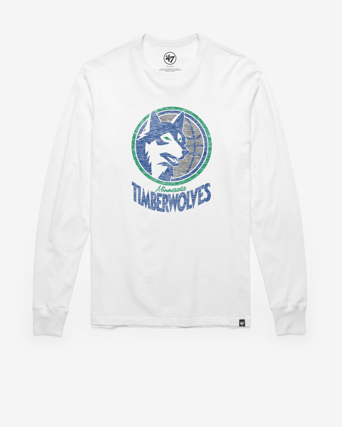 MINNESOTA TIMBERWOLVES HARDWOOD CLASSICS PREMIER '47 FRANKLIN LONG SLEEVE TEE