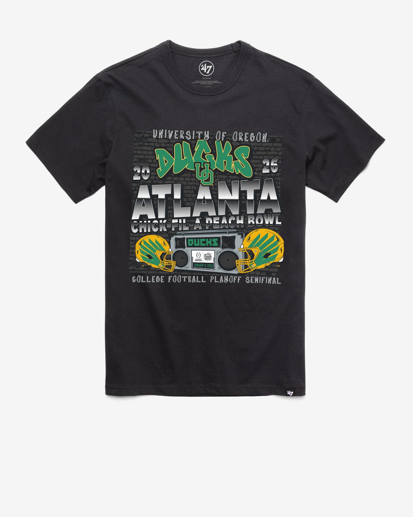 OREGON DUCKS PEACH BOWL '47 FRANKLIN TEE