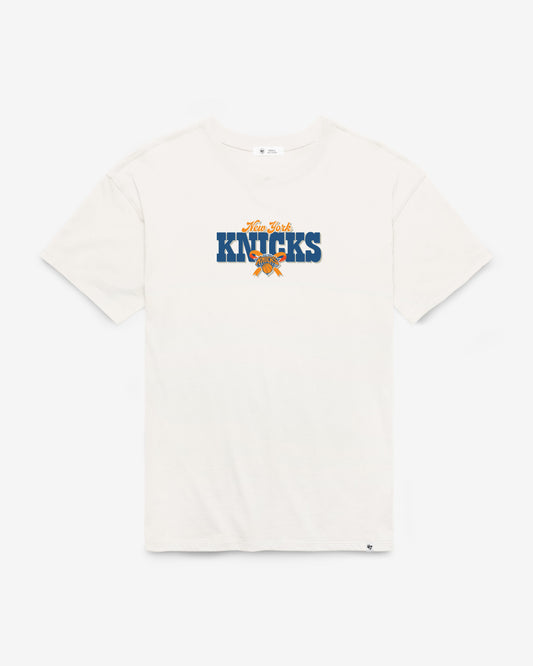 NEW YORK KNICKS BOW AND BANNER BACKER '47 SADIE TEE WOMENS