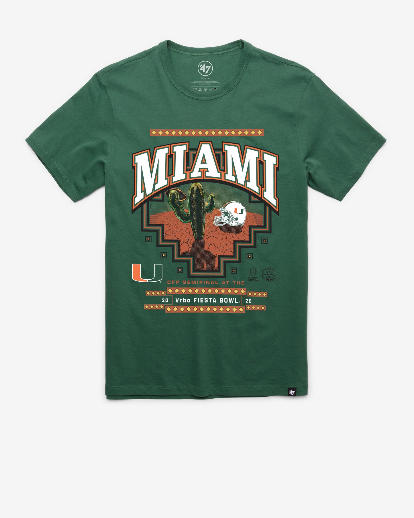 MIAMI HURRICANES FIESTA BOWL '47 FRANKLIN TEE