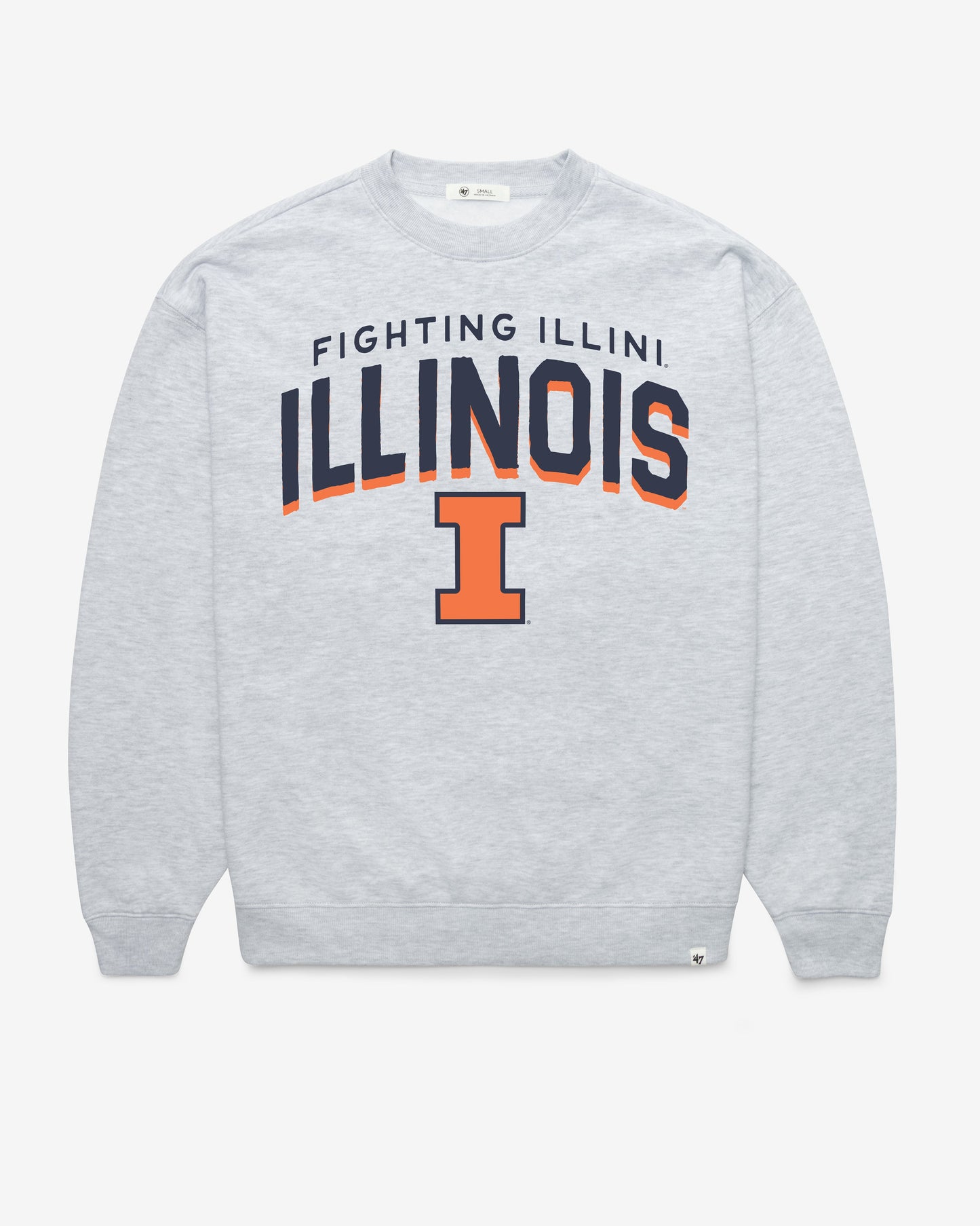 ILLINOIS FIGHTING ILLINI CAMPUS ARCH CLOUD '47 OVERSIZED CREW WOMENS