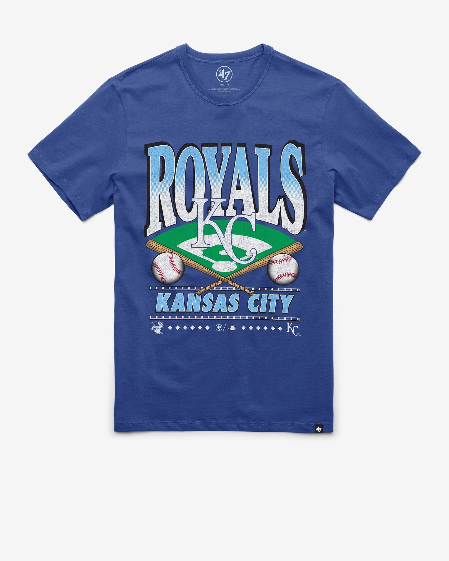 KANSAS CITY ROYALS STRAIGHT SHOT TWO '47 FRANKLIN TEE
