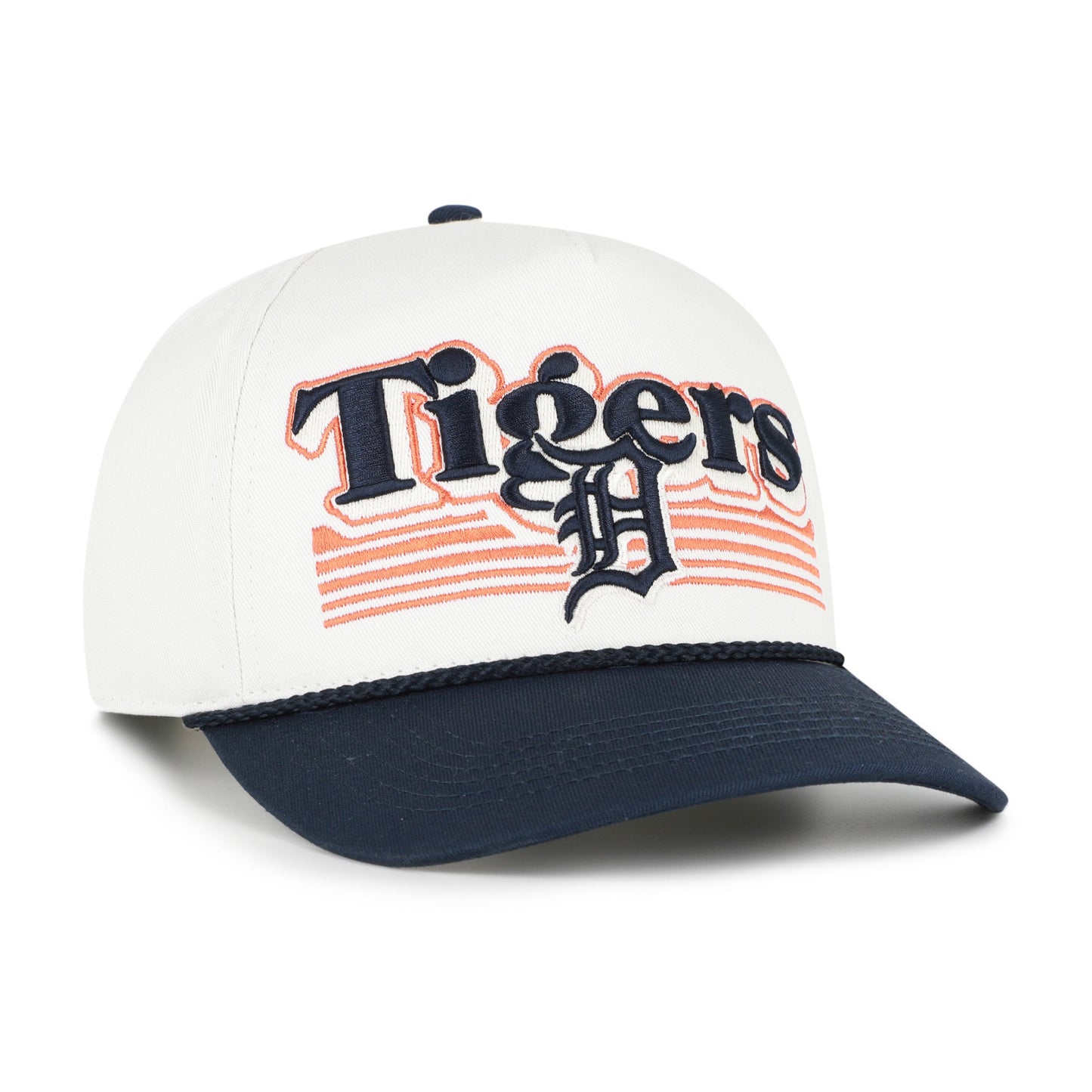 DETROIT TIGERS SCRIPT FADE TWO TONE ROPE '47 HITCH