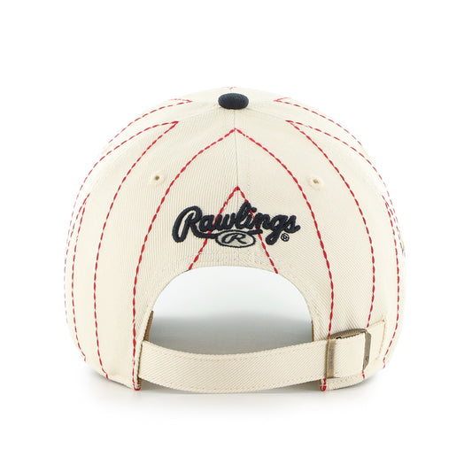 ATLANTA BRAVES COOPERSTOWN RAWLINGS PINSTRIPE '47 CLEAN UP
