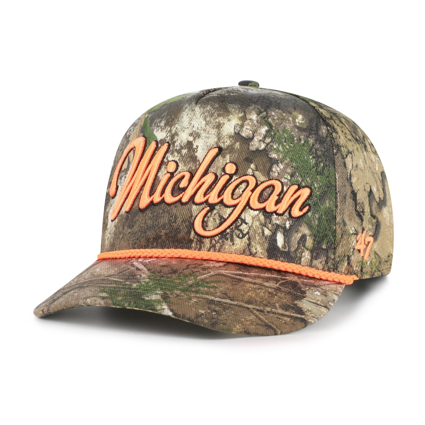 MICHIGAN WOLVERINES OVERHAND SCRIPT REALTREE '47 HITCH