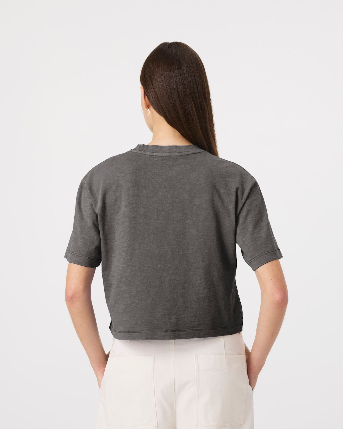 IOWA HAWKEYES MINDI HEAVY '47 SLUB CROP TEE WOMENS
