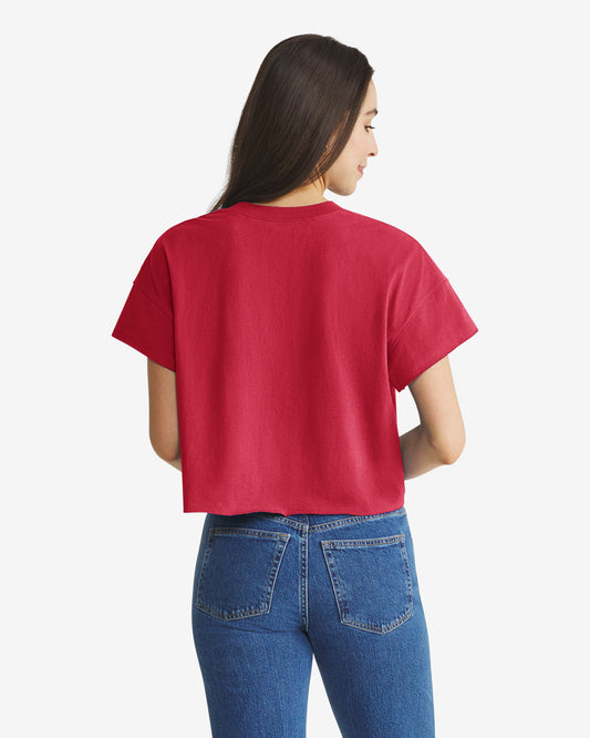 PHILADELPHIA PHILLIES STONEY CLOVER LANE X '47 OVERSIZED NOTCH NECK TEE WOMENS