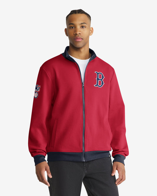 BOSTON RED SOX COOPERSTOWN RELIEF PITCHER '47 PIQUE TRACK JACKET