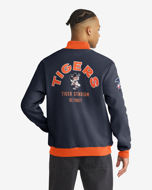 DETROIT TIGERS COOPERSTOWN RELIEF PITCHER '47 PIQUE TRACK JACKET
