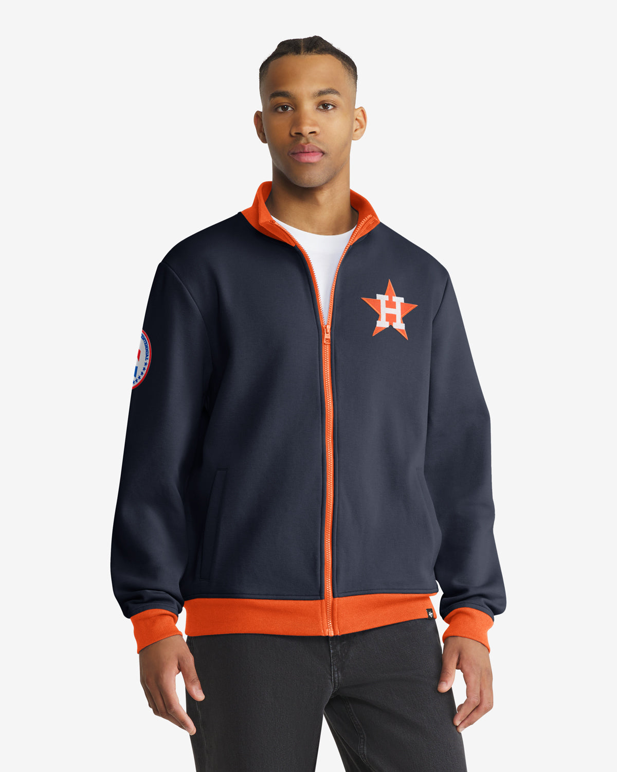 HOUSTON ASTROS COOPERSTOWN RELIEF PITCHER '47 PIQUE TRACK JACKET