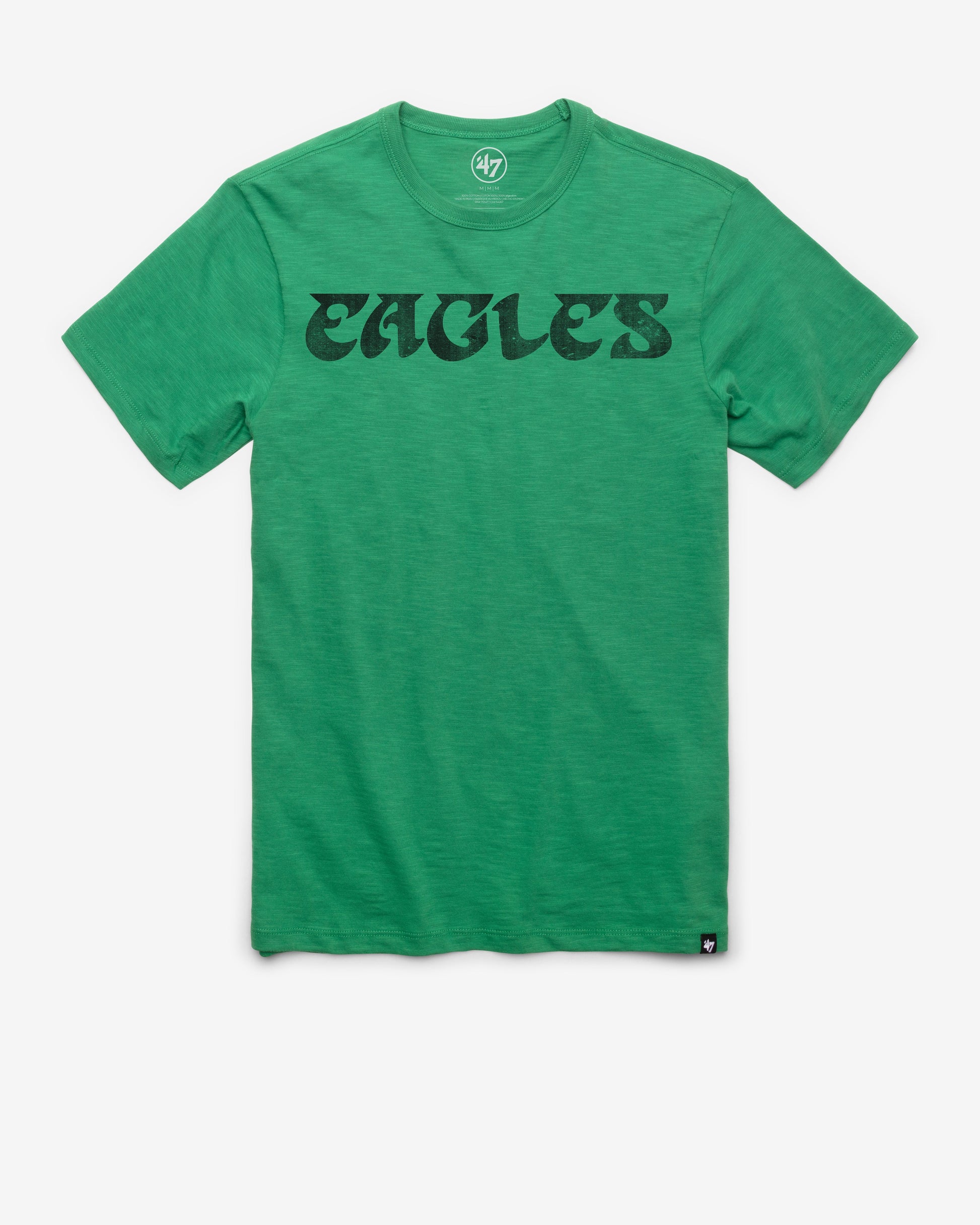 PHILADELPHIA EAGLES HISTORIC GRIT WORDMARK SCRUM TEE