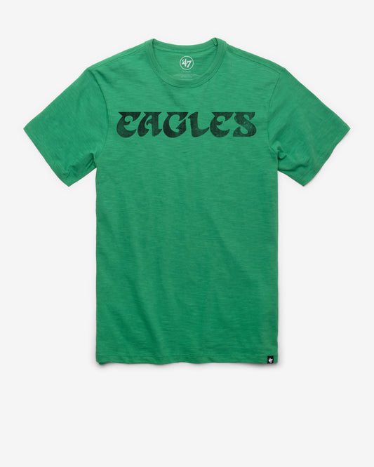 PHILADELPHIA EAGLES HISTORIC GRIT WORDMARK SCRUM TEE
