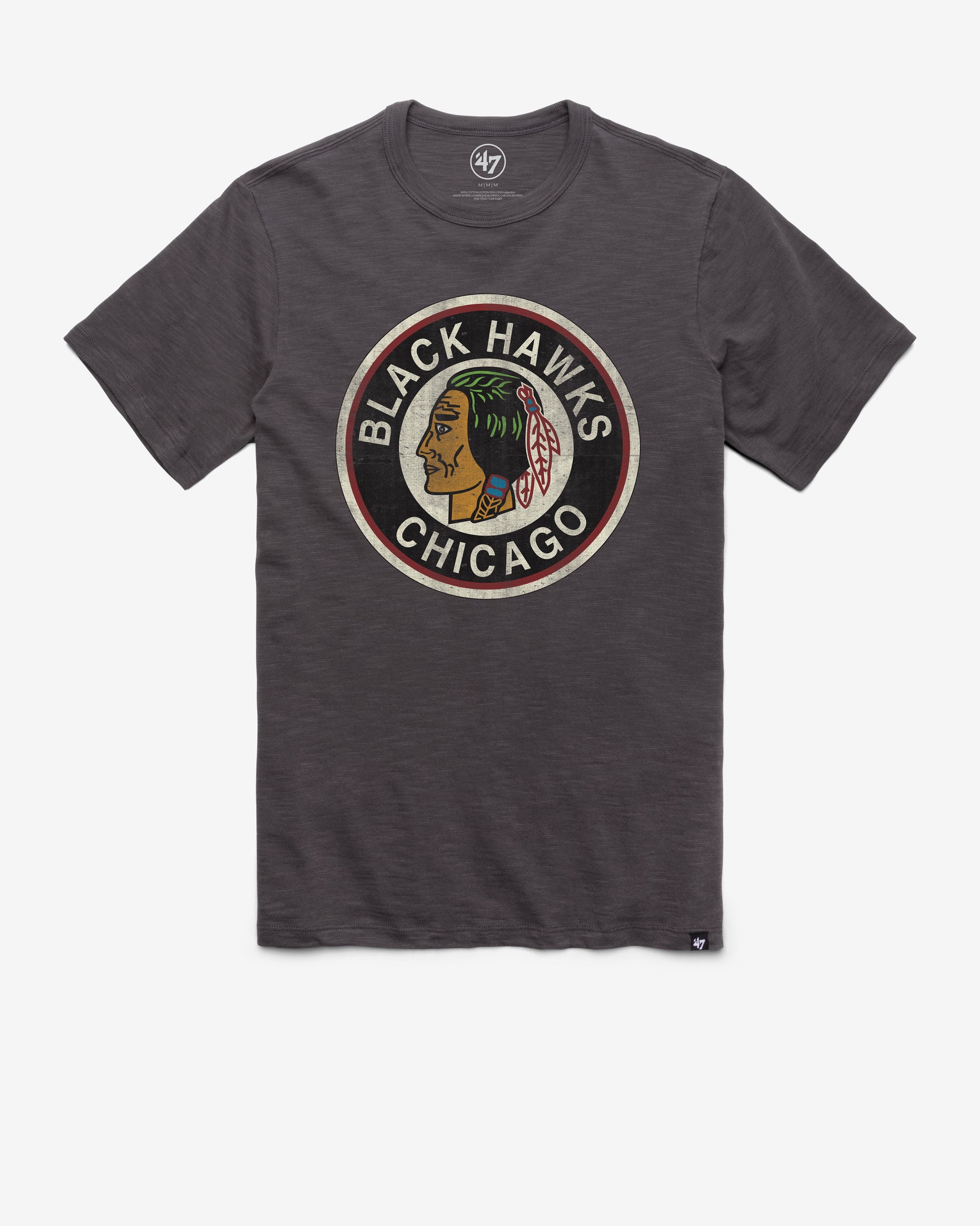 CHICAGO BLACKHAWKS VINTAGE GRIT '47 SCRUM TEE