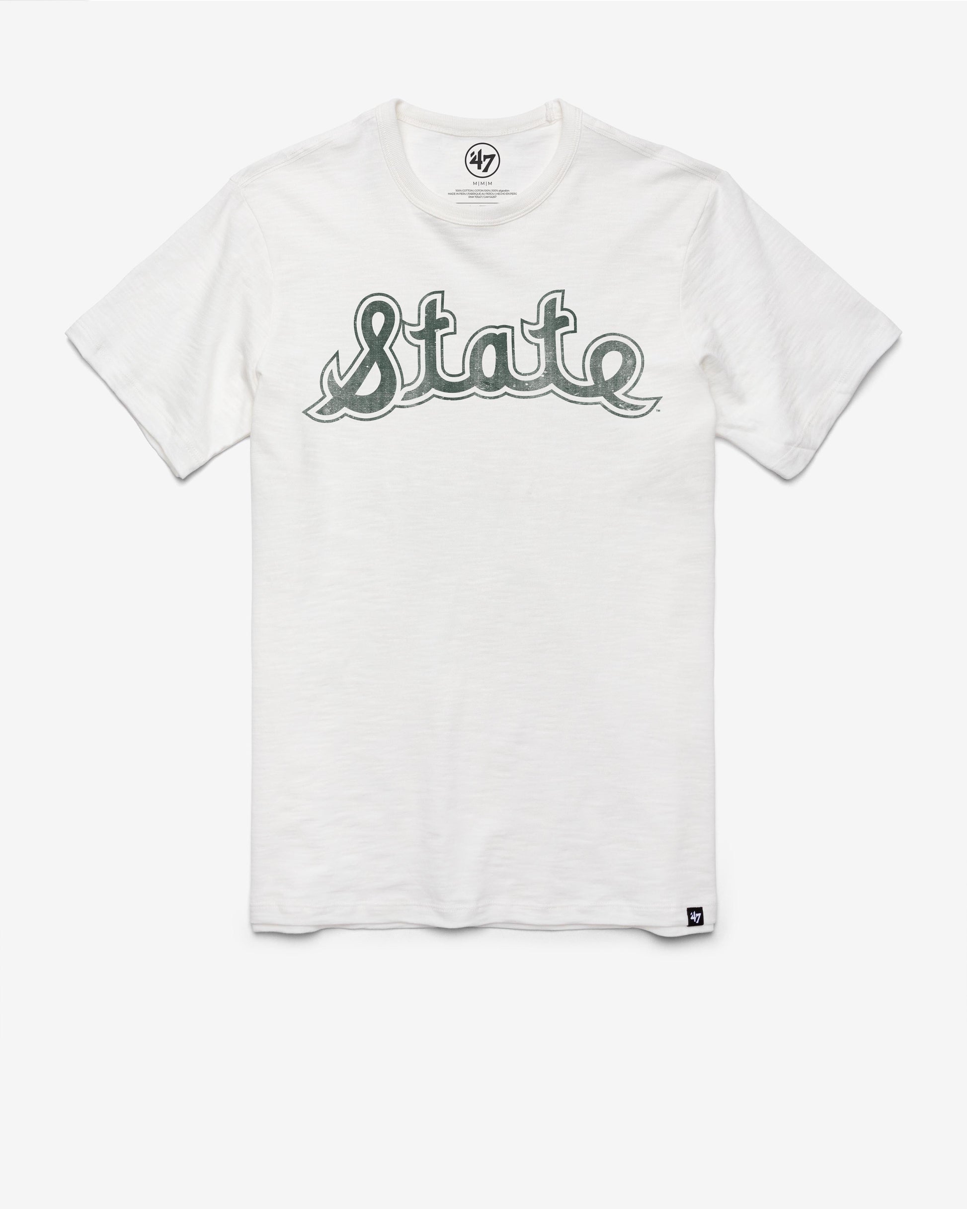 MICHIGAN STATE SPARTANS '47 VINTAGE GRIT SCRUM TEE