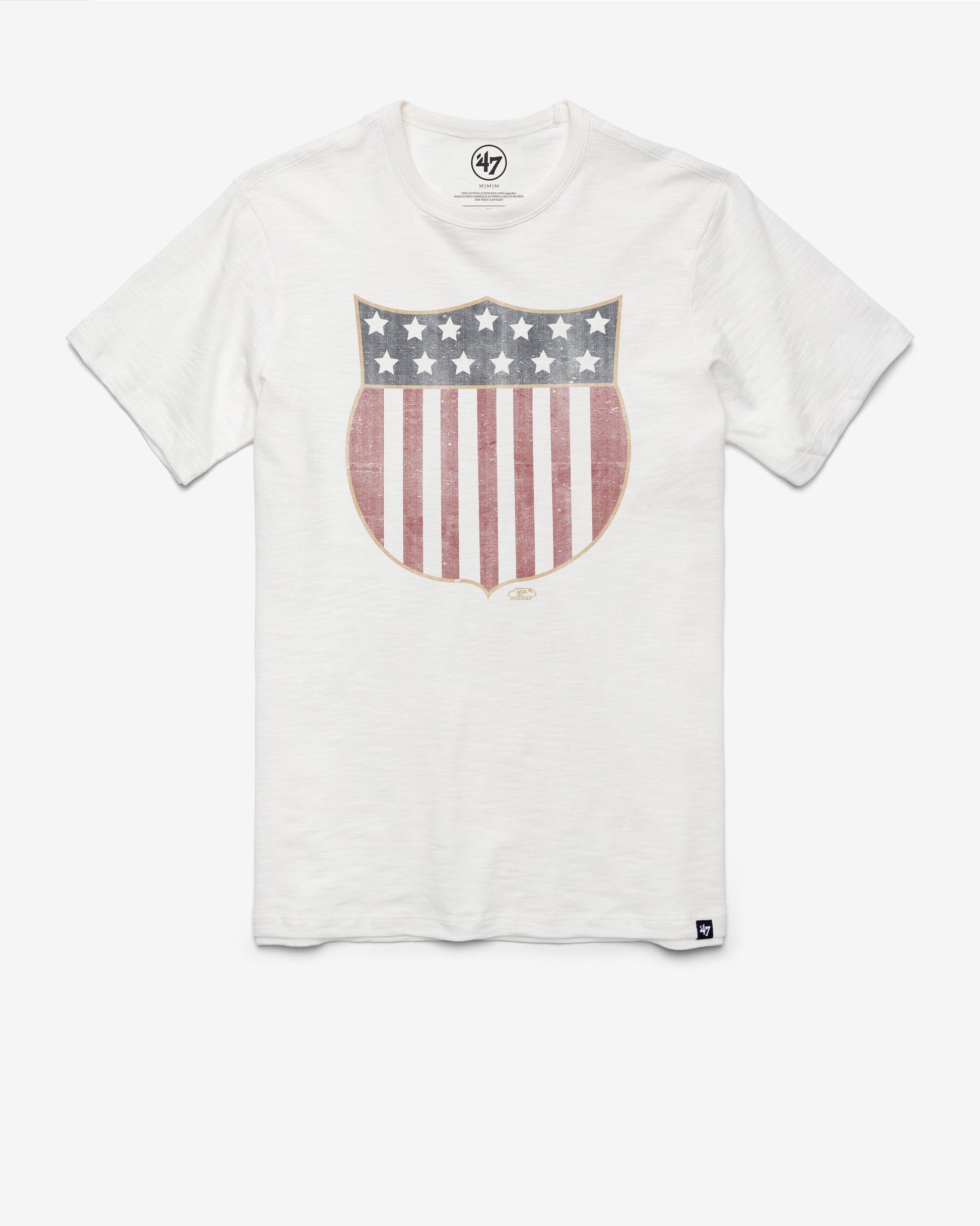 USA HOCKEY VINTAGE SHIELD GRIT '47 SCRUM TEE