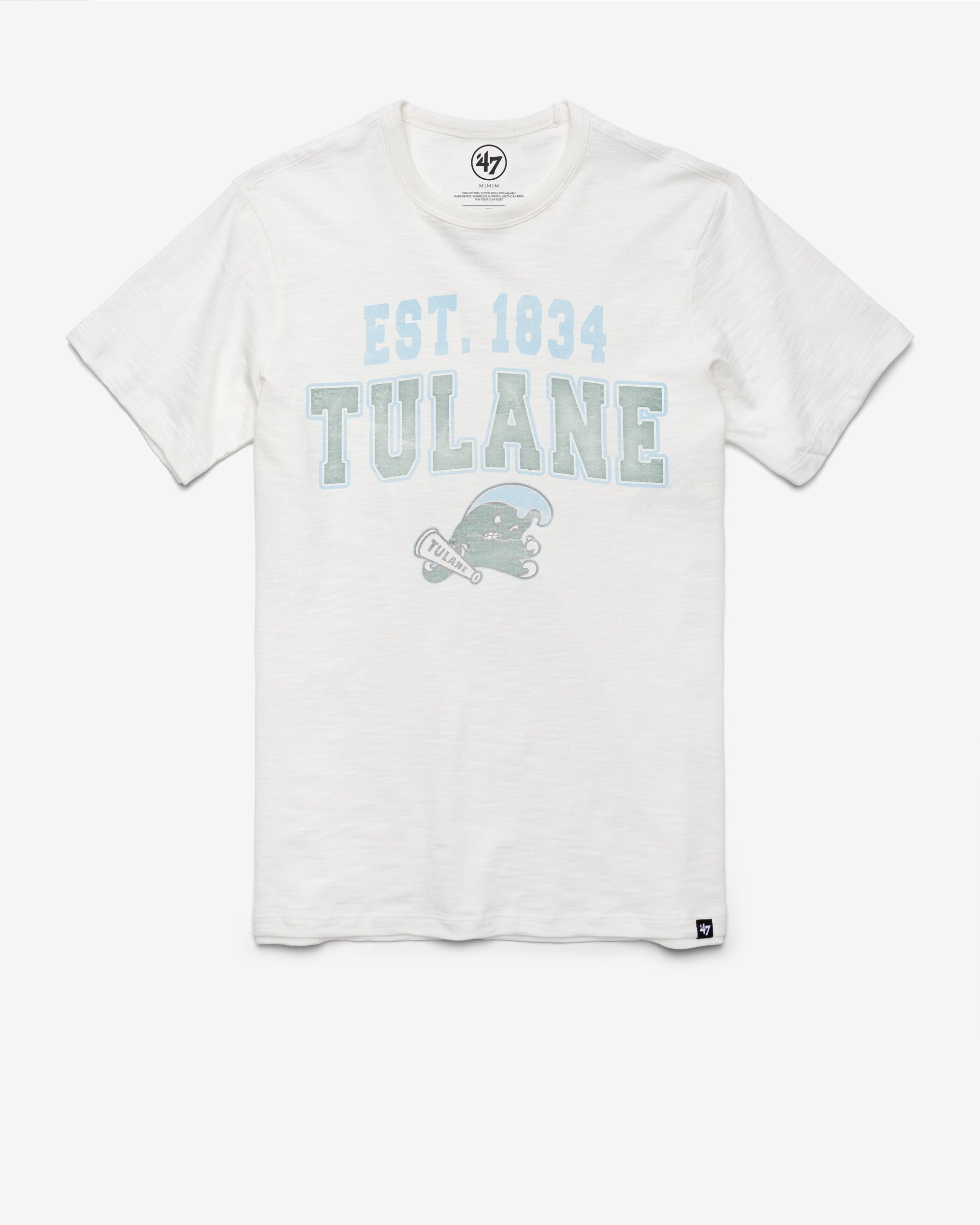TULANE GREEN WAVE STADIUM WAVE '47 SCRUM TEE