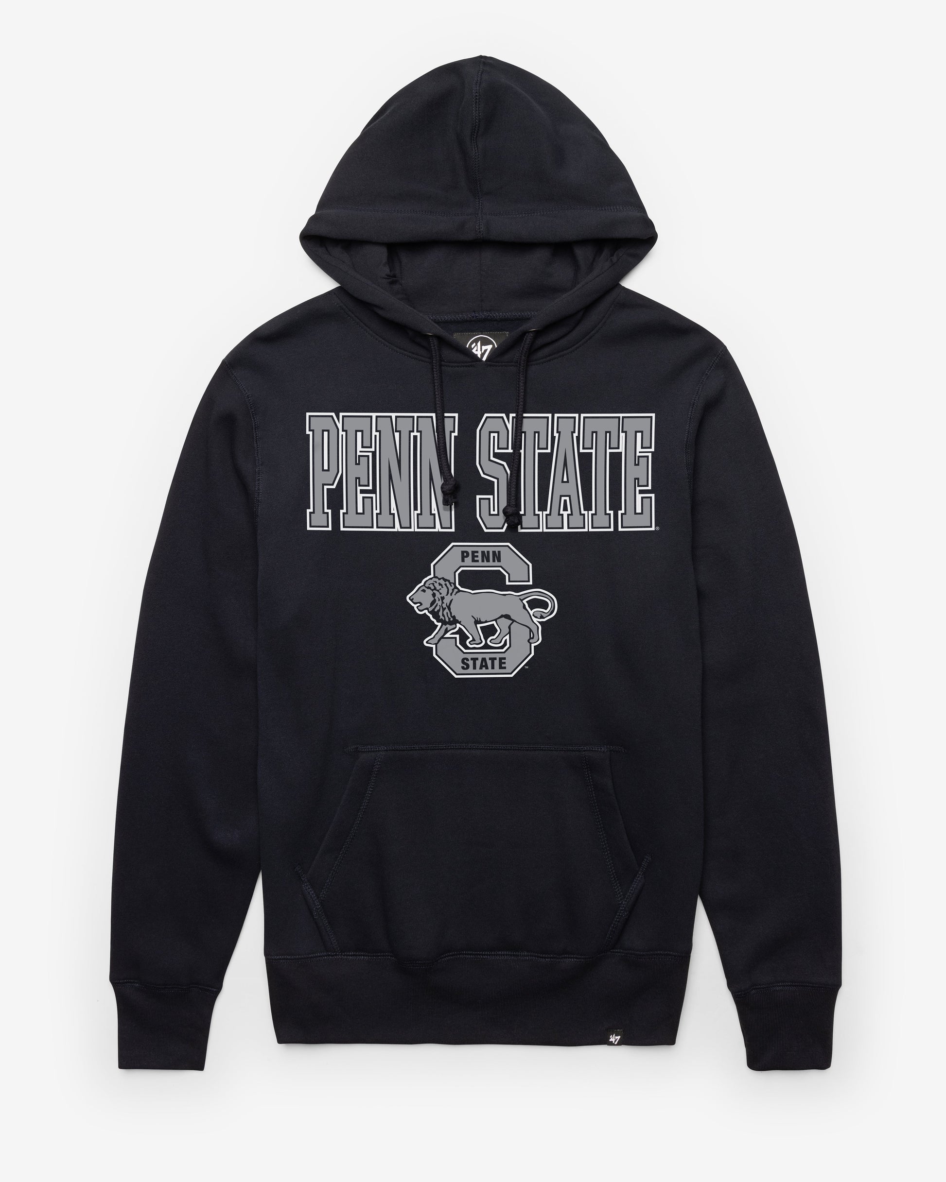 PENN STATE NITTANY LIONS VINTAGE STRAIGHT BLOCK '47 HEADLINE HOOD