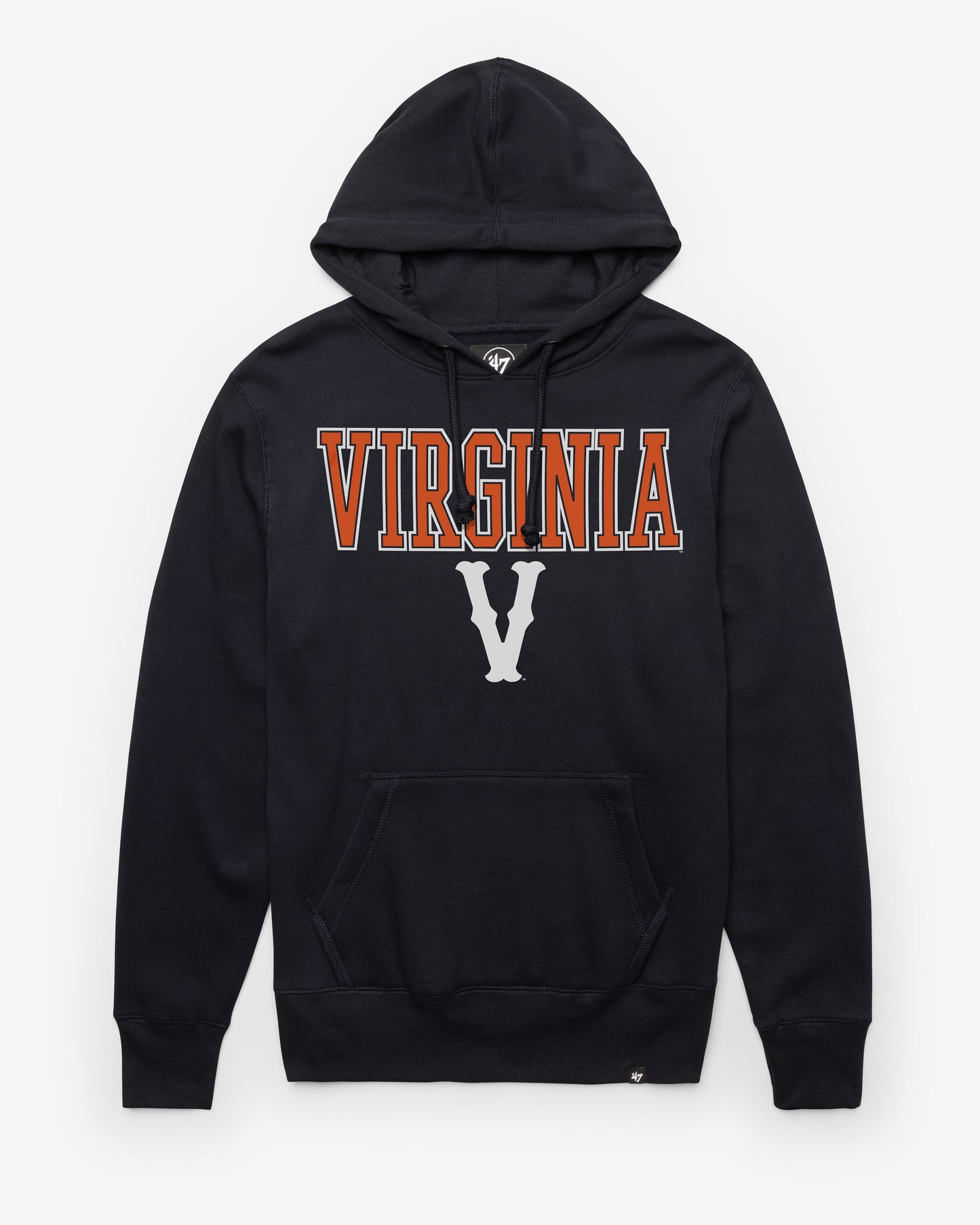 VIRGINIA CAVALIERS VINTAGE STRAIGHT BLOCK '47 HEADLINE HOOD