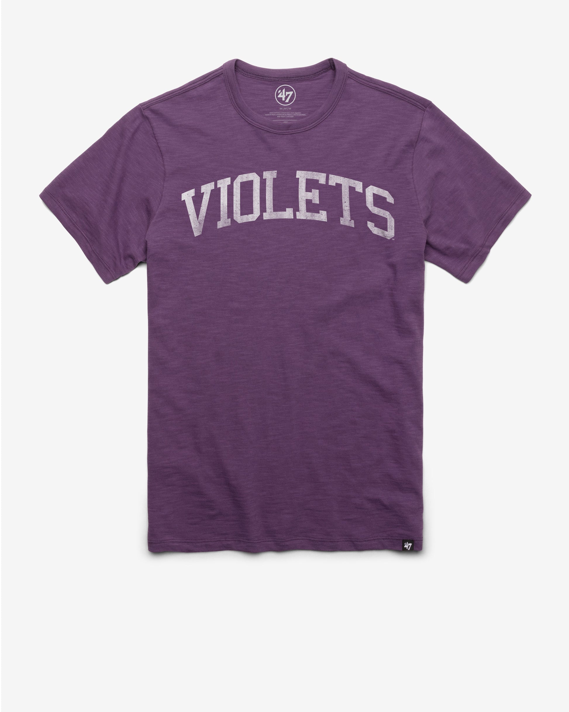 NEW YORK UNIVERSITY NYU VIOLETS CLASSIC BLOCK '47 SCRUM TEE