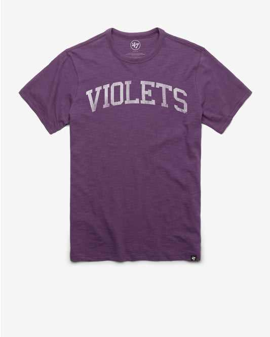 NEW YORK UNIVERSITY NYU VIOLETS CLASSIC BLOCK '47 SCRUM TEE