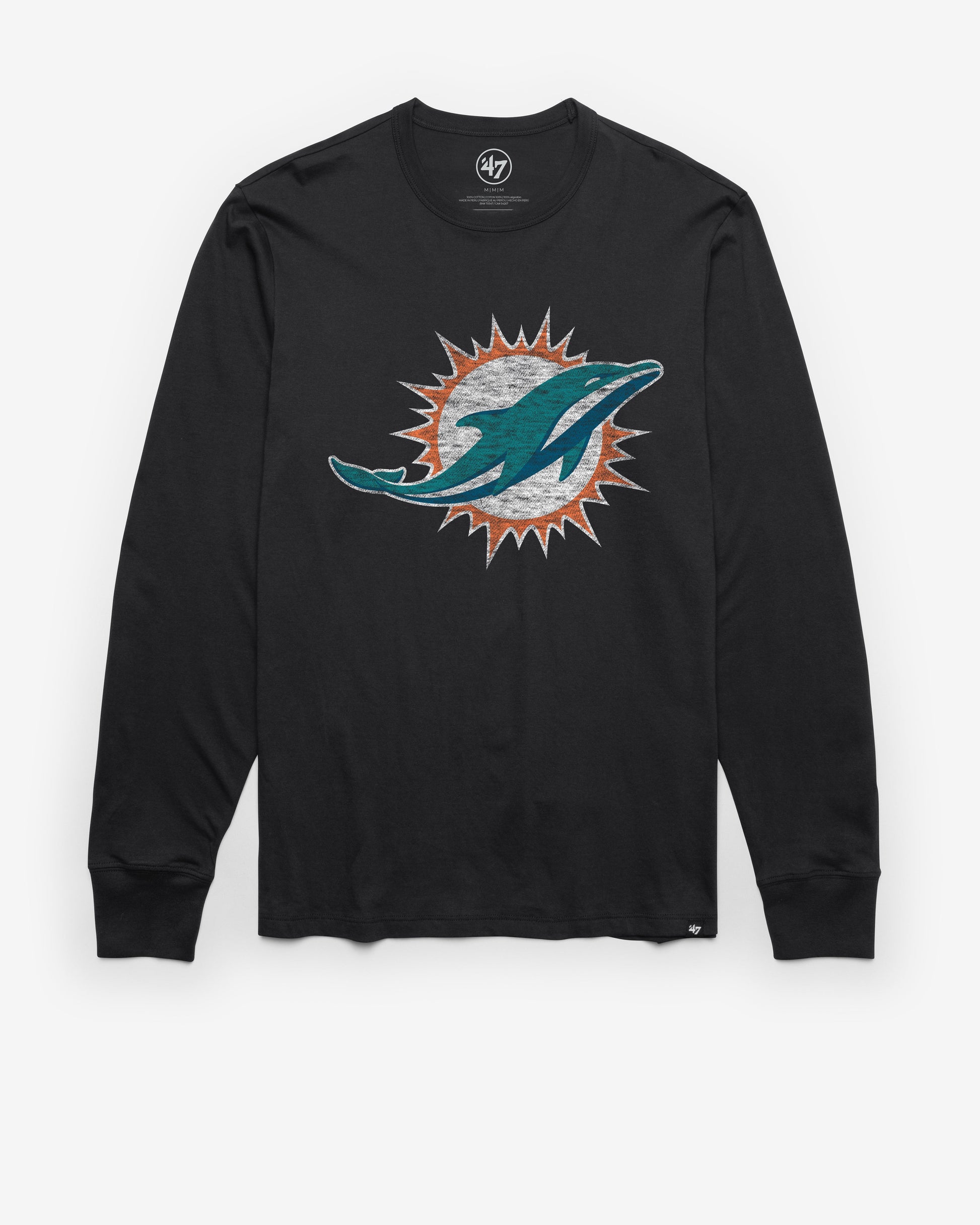 MIAMI DOLPHINS PREMIER '47 FRANKLIN LONG SLEEVE TEE