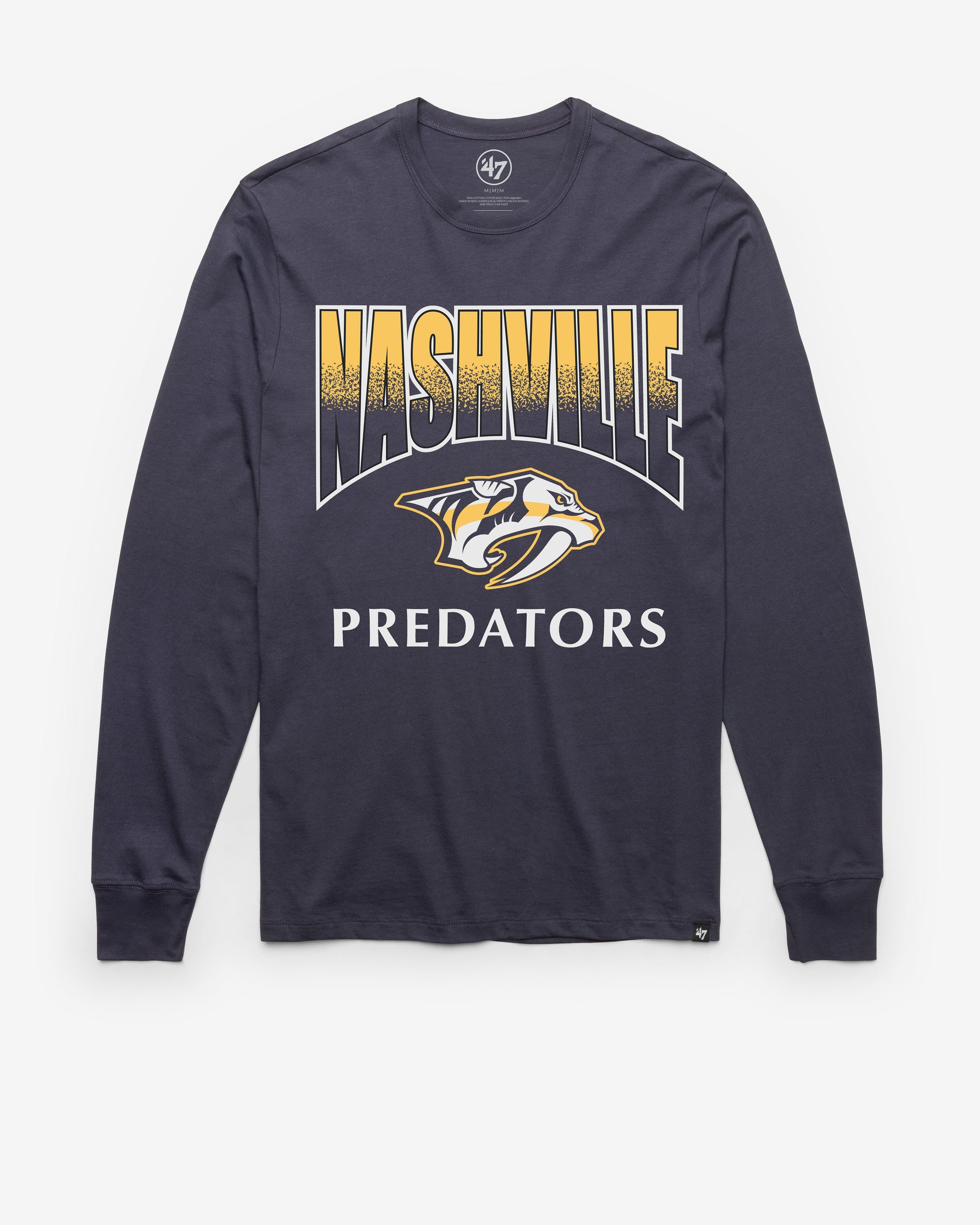 NASHVILLE PREDATORS SWEEP DOWN '47 FRANKLIN LONG SLEEVE TEE