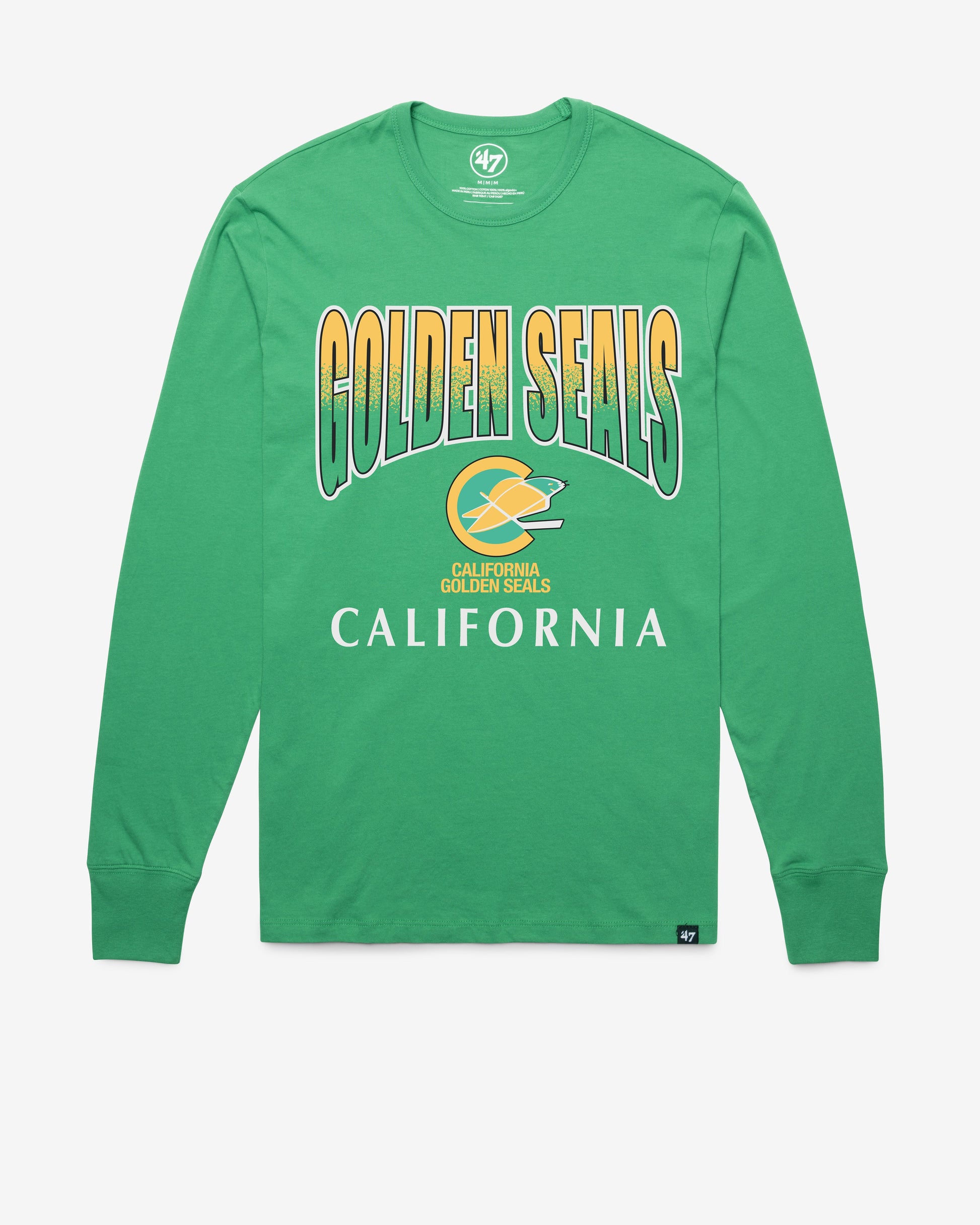 CALIFORNIA GOLDEN SEALS VINTAG SWEEP DOWN '47 FRANKLIN TEE