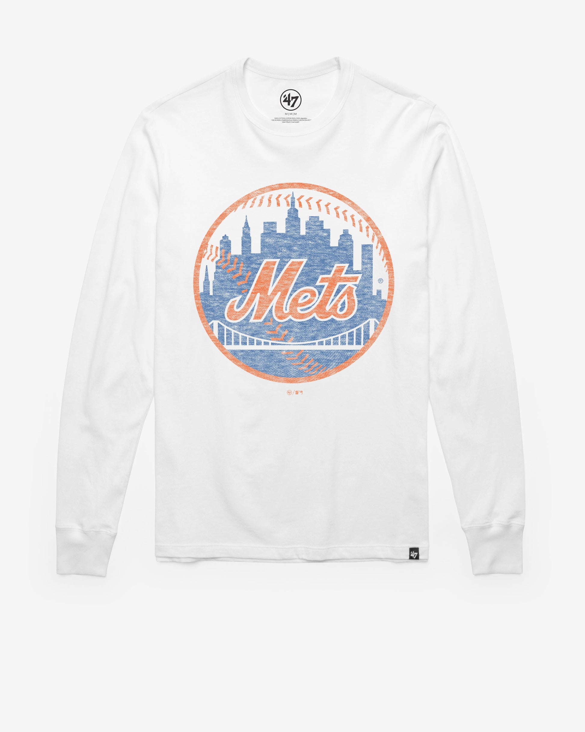 NEW YORK METS PREMIER '47 FRANKLIN LONG SLEEVE TEE