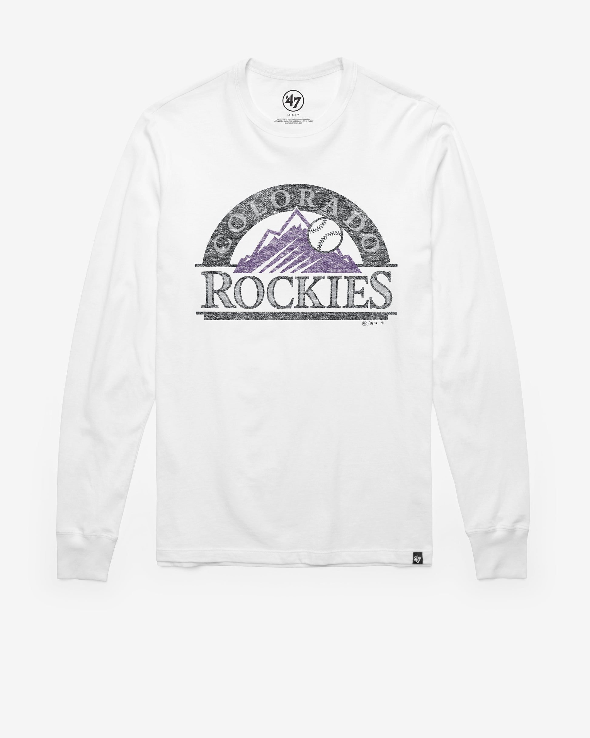 COLORADO ROCKIES PREMIER '47 FRANKLIN LONG SLEEVE TEE