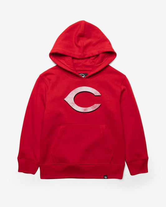 CINCINNATI REDS DISTRESSED IMPRINT '47 KID'S HEADLNE HOOD