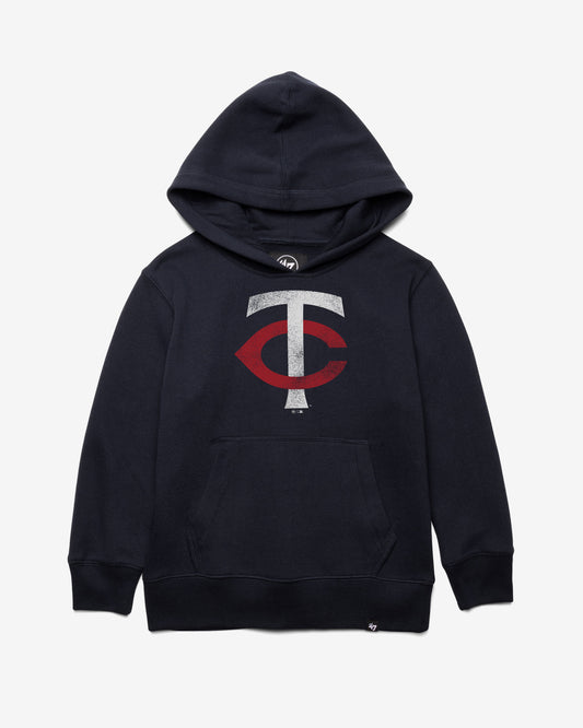 MINNESOTA TWINS DISTRESSED IMPRINT '47 KID'S HEADLNE HOOD