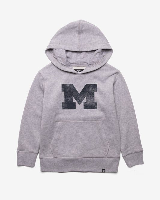 MICHIGAN WOLVERINES DISTRESSED IMPRINT '47 KID'S HEADLINE HOOD