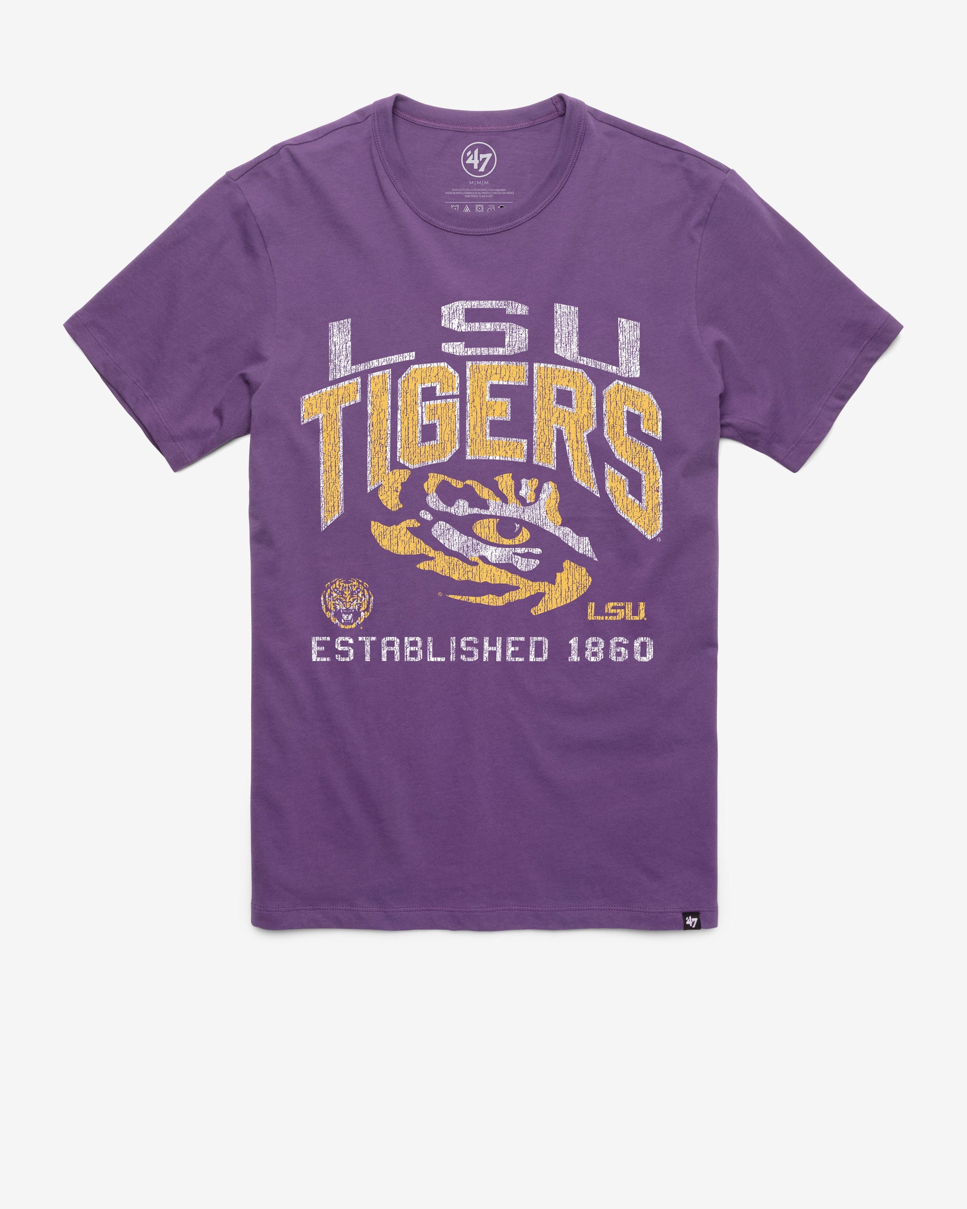 LOUISIANA STATE TIGERS LSU TURNED UP '47 FRANKLIN TEE