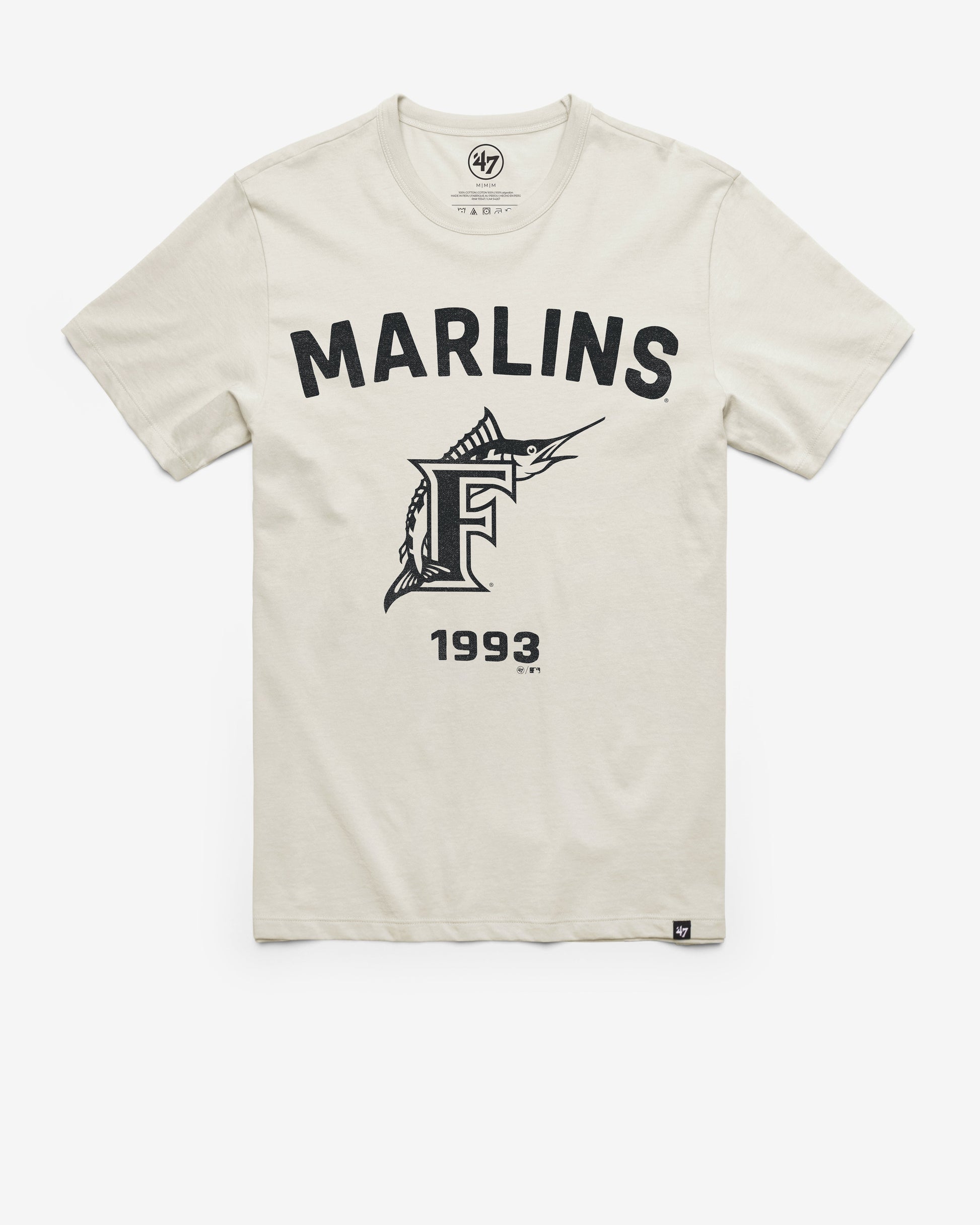 MIAMI MARLINS COOPERSTOWN DUSTER '47 FRANKLIN TEE