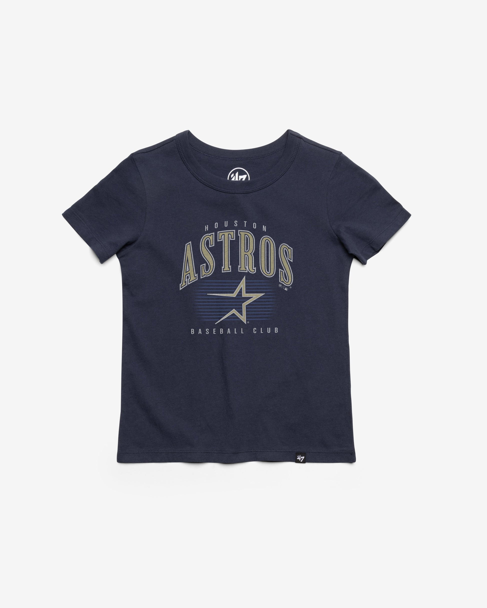 HOUSTON ASTROS COOPERSTOWN DOUBLE HEADER '47 KID'S FRANKLIN TEE