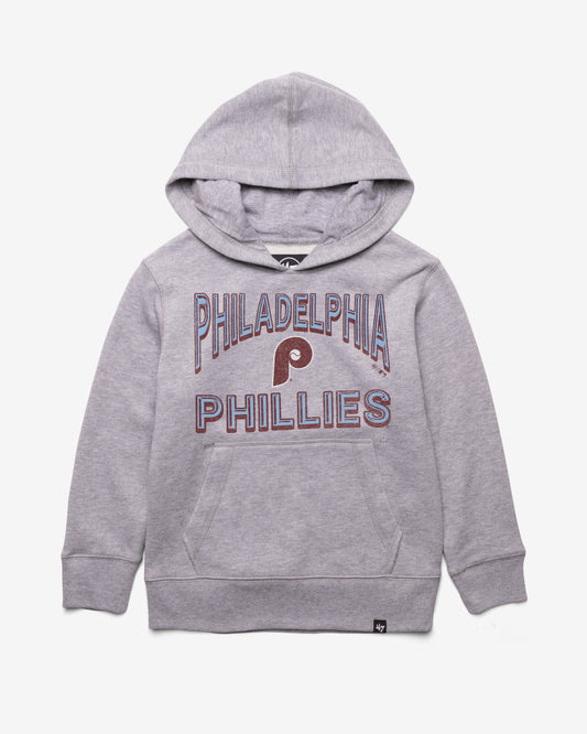 PHILADELPHIA PHILLIES COOPERSTOWN FAN OUT '47 KID'S HEADLINE HOOD
