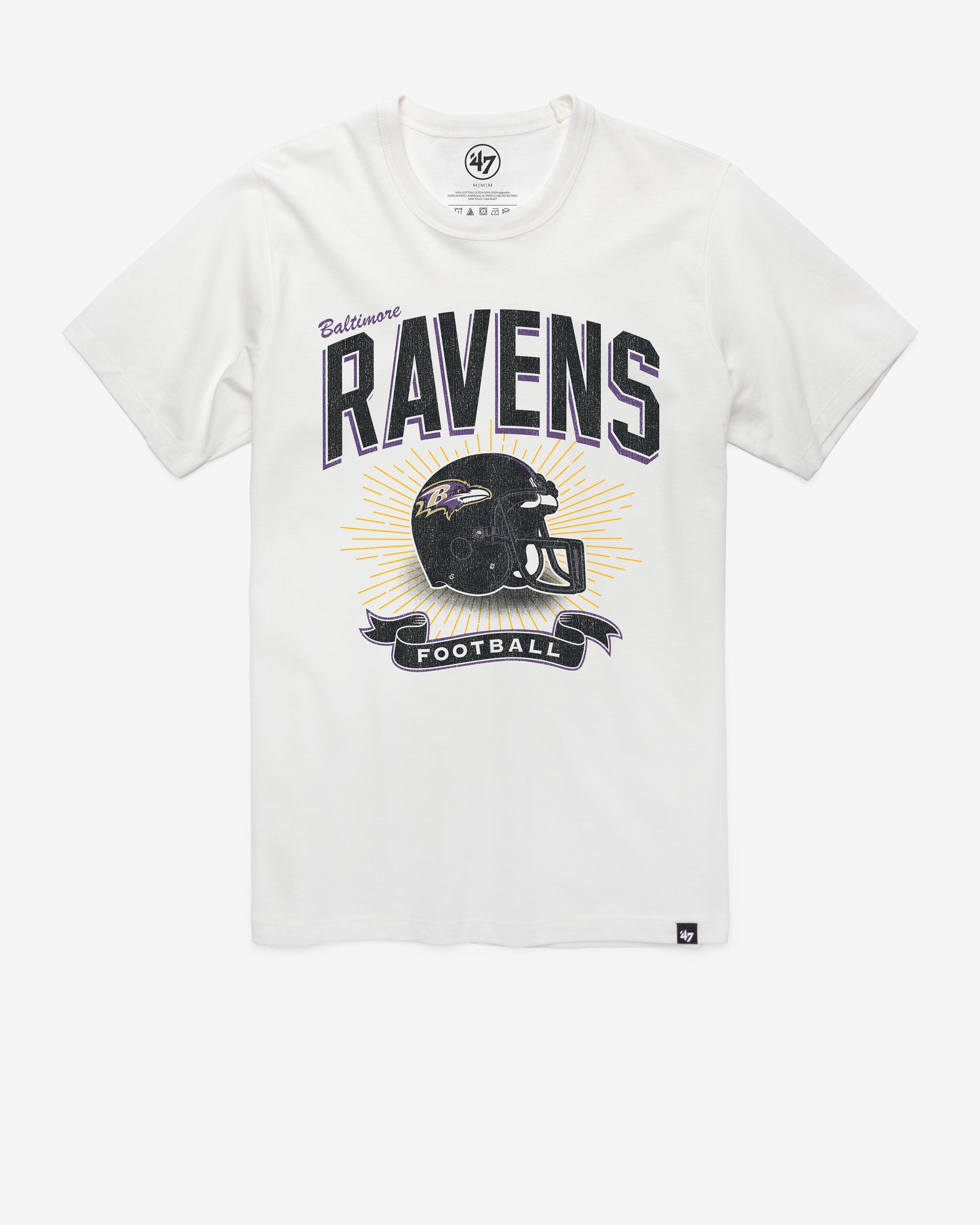BALTIMORE RAVENS HISTORIC PRIME PLAY '47 FRANKLIN TEE